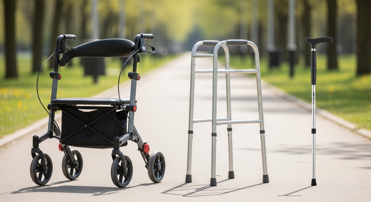 Rollators vs Walking Frames vs Walking Sticks: Which Mobility Aid is Right for You?