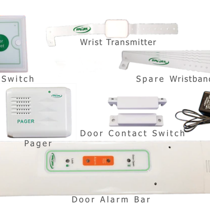 Anti-Wandering Door System: includes Door exit bar kit