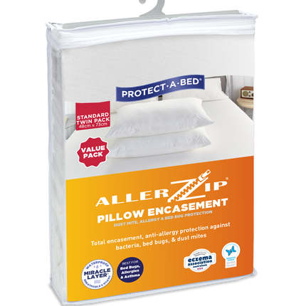 Allerzip® Mattress Encasement Waterproof Pillow Protector