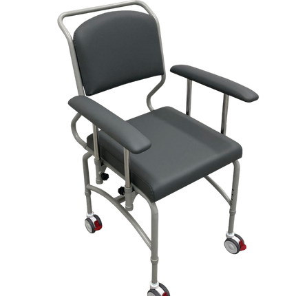 Kingston Mobile Chair with Dropside Arms - Grey