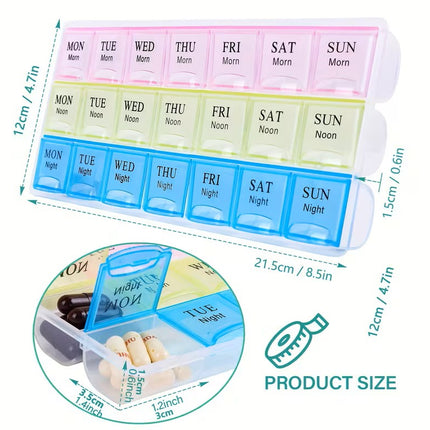 Large 7‑Day Pill Organiser Box