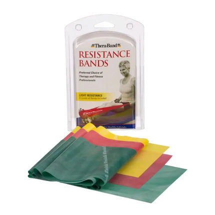 THERABAND Resistance Exercise Bands, Beginner Home Pack