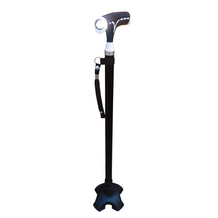 Walking Stick with Soft Grip Handle and Torch Light