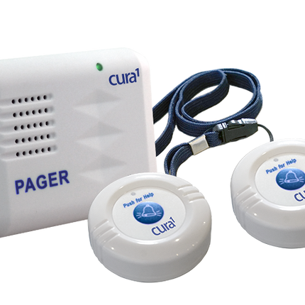 Cura1 Wireless Call Buttons w/ Caregiver Pager