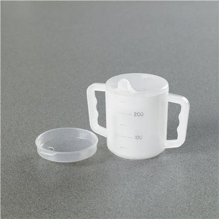 Homecraft Two Handled Mug with Spout and Splash Lids