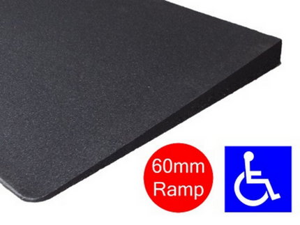 Muzardi Rubber Access Wheelchair Ramp - Straight ends