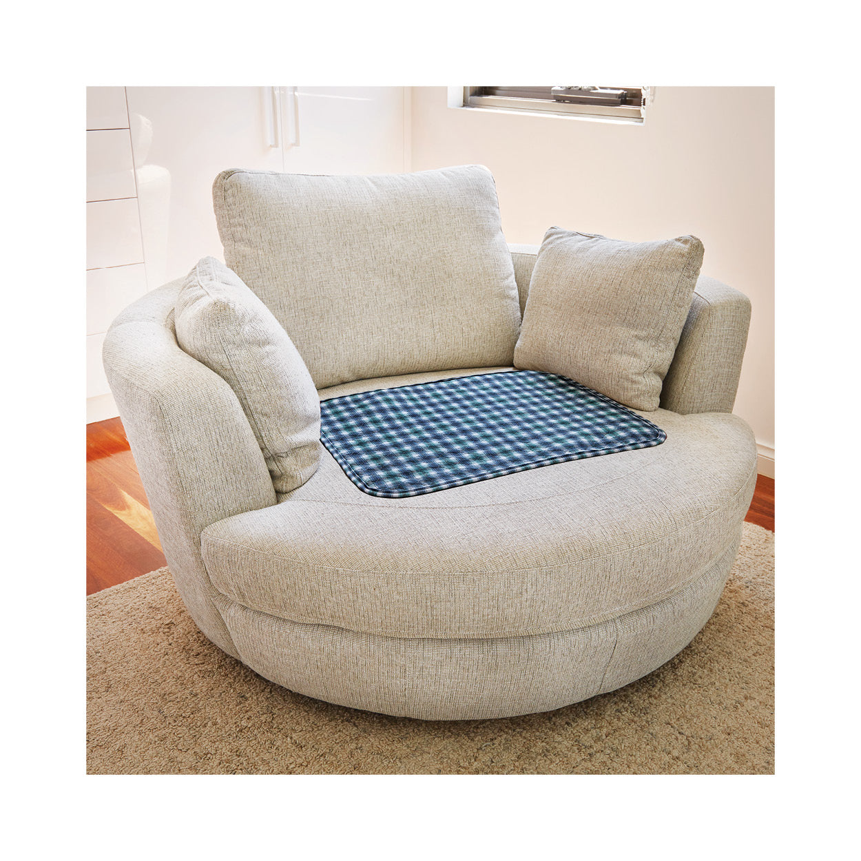 Buddies® Chair Pad Long rectangular Quilted with an Overlocked Edge 54 ...