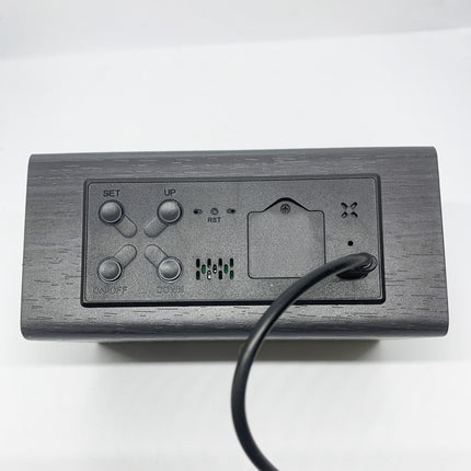 LED Alarm Clock with Wireless Phone Charging and Bluetooth Speaker