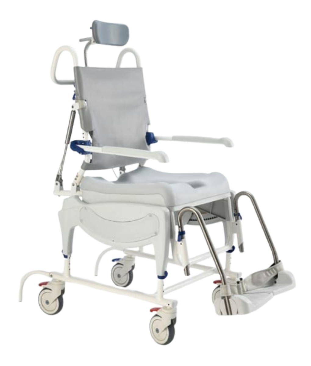 Transit Commode Aquatec Ocean Ergo Dual VIP Transit Tilt & Recline Shower Commode ...