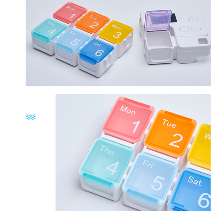 TabTimer Rainbow CONNECTION Pill Box Timer