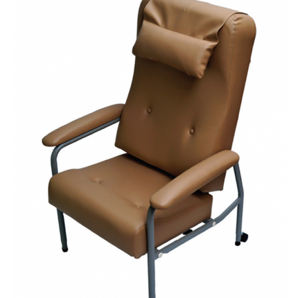 Royal Comfort (STD) High Back Lumbar Support Height Adjustable chair with Head Cushion and Rear Castors