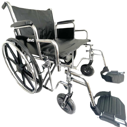 Sentra Bariatric Heavy-Duty Wheelchair - Standard or Deluxe
