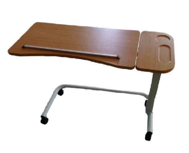 Peak Overbed Table With Split Table Top