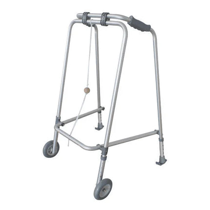 Aspire Aluminium Folding Walking Frame With Front Castors and Rear Skis