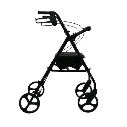 Aspire Flex Adjustable Seat Walker 8" Wheel Matte Black