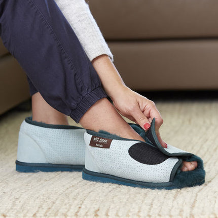Wild Goose Sheepskin Open Toe Boot