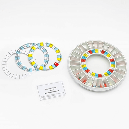 Automatic Pill Dispenser ADVANCE Pharmacy Bundle with Spare tray + Stickers