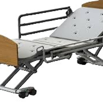 Fold Down Bed Rails - CS8 Floorline Electric Care Bed