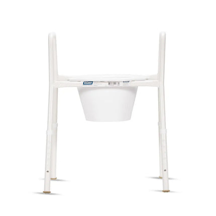 Over Toilet Frame w/ Clip-on Seat + Splash Guard