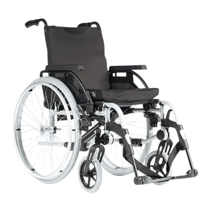 Breezy BasiX 2 Wheelchair - 12in Wheels & Folding Backrest