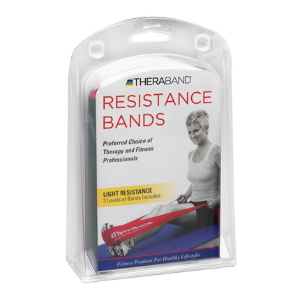 THERABAND Resistance Exercise Bands, Beginner Home Pack
