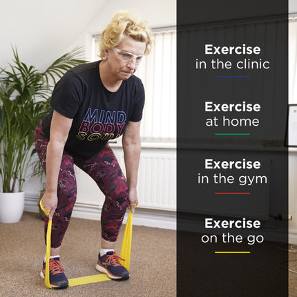 THERABAND Resistance Exercise Bands, Beginner Home Pack