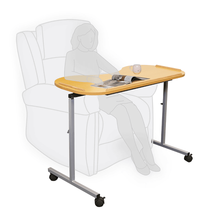 Aspire Overchair Table Extra Wide - Laminate Top Beech
