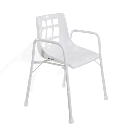 Aspire Shower Chair with Arms – Wide – Aluminium - 200kg